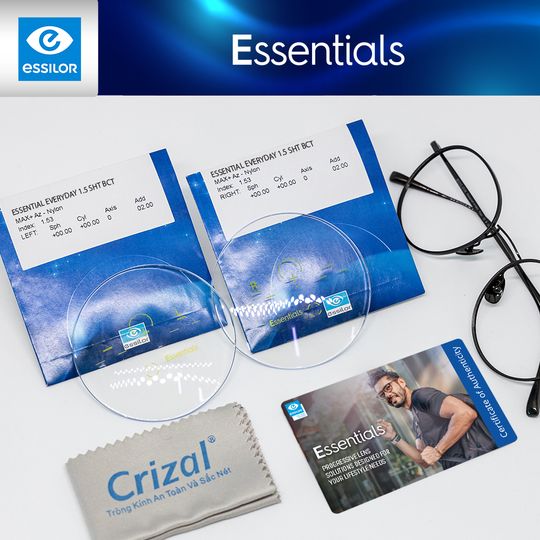 Đa tròng 1.50 Essentials Everyday Blue UV