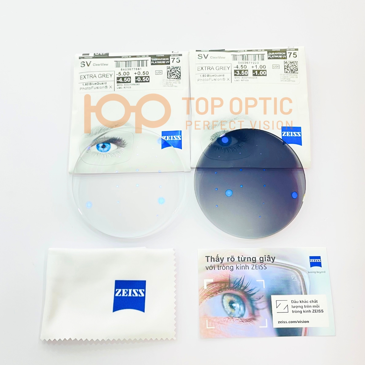 Tròng kính ZEISS Đổi màu PhotoFusion X