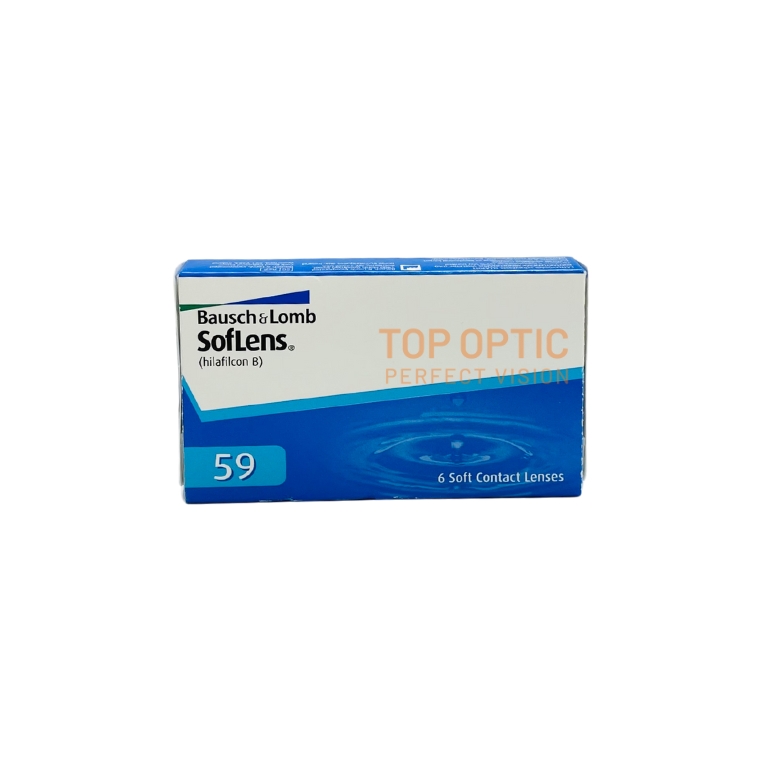 Kính áp tròng Bausch & Lomb dùng 1 tháng không màu, trong suốt có độ cận